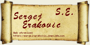 Sergej Eraković vizit kartica